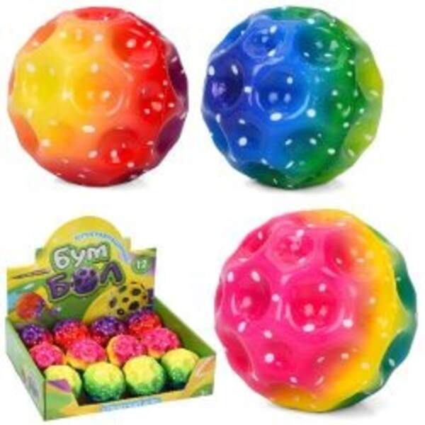 М'яч дитячий фомовий MS 4894 (240шт) антигравітаційний, 6,3см, 12шт(3 види) в дисплеї, 26-7-20,5см (шт)