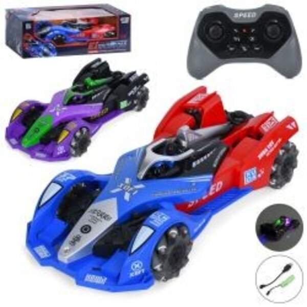 Машина 3688-G174-75 (8шт) р/к2,4G, акум, 29,5см, звук, світло, пара/дим, колеса-ролики, USBзарядне, (шт)