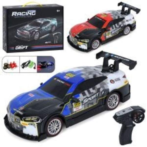 Машина GS-025-4 (6шт) р/к2,4G, акум, 28,5см, 1:16, пара/дим, світло, корпус не б'ється, дрифт, доп.к (шт)