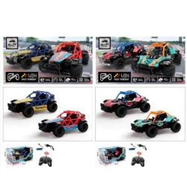 Машина UJ99-KD200-01B (12шт) р/к2,4G, акум, 19,5см, гумові колеса, USBзарядне, метал+пластик, 2 види (шт)