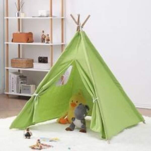 Намет MR 1580-2 (4шт) вігвам, каркасний (опори-дерево,8шт,67,5см), з'єднувачі 4шт(пластик) вікно, зе (шт)