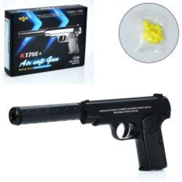 Пістолет K17SE+ (48шт) 27см, пластикові кулі, в кор-ці, 19,5-14,5-3,5см (шт)