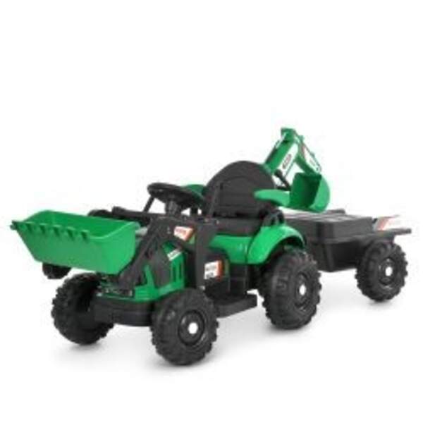 Трактор M 6027EBLR-5 (1шт) з причепом, р/к 2,4G, бульдозер+екскаватор, 2мотор25W, 1акум12V7AH, USB, (шт)