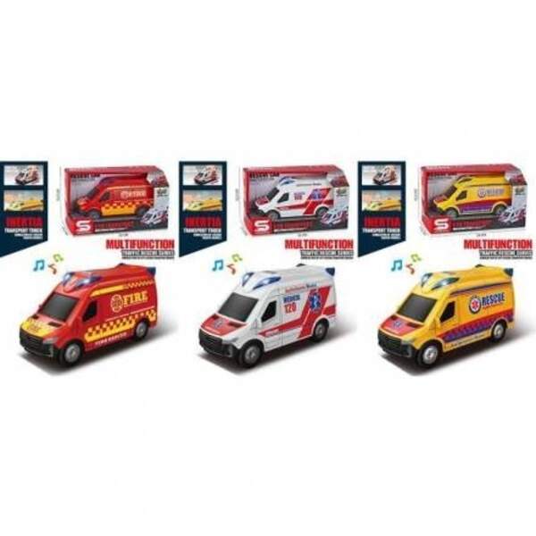 Транспорт спецслужб JS199-9A-9B (24шт) інерція, машина, 18см, 1:20, звук, світло, гумові колеса, 3 в (шт)