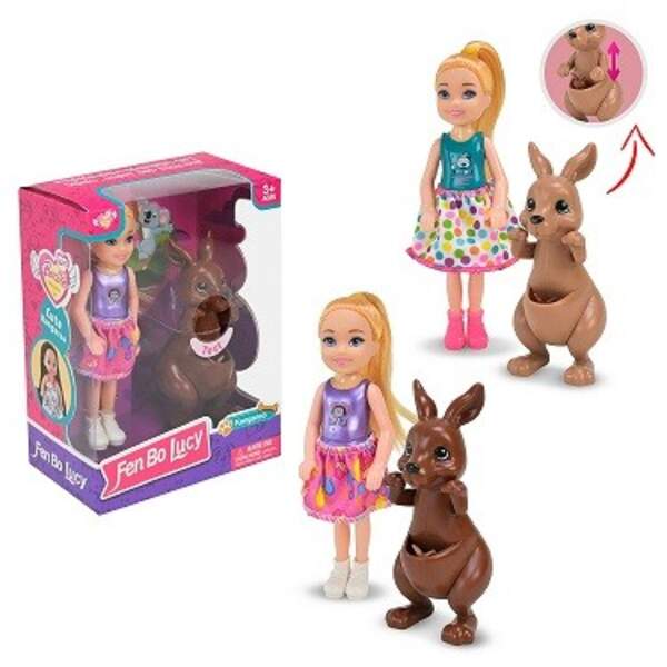 Лялька арт. FB114A (108шт/2)  мікс, з кенгуру та дитинчам, рухливі елементи короб. 12*7*16 см (шт)