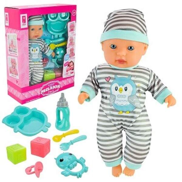 Пупс "Чудо Малюк" арт. PL-524-106 (24шт/2)   м'яконабивний, муз, аксес короб. 25*10*33 см (шт)