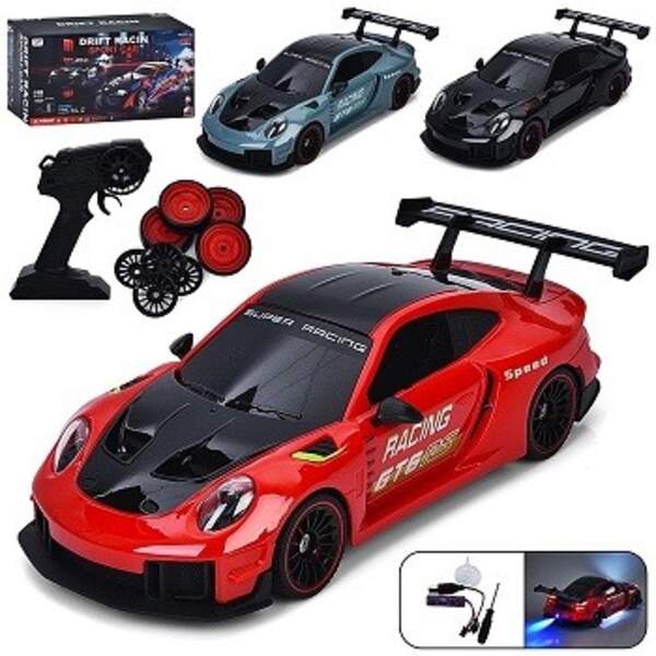 Машина YF668-RC27 (12шт) р/к2,4G, акум,24см, 1:18, дрифт, пара/дим, світло, доп.колеса, 4х4,USBзаряд (шт)