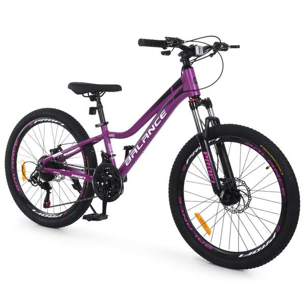 Велосипед PROFI BALANCE 24 д. BL-2403 (1шт) алюм.рама 11",SKD85%,SHIMANO 21SP,швидкознім.кол.,промпі (шт)