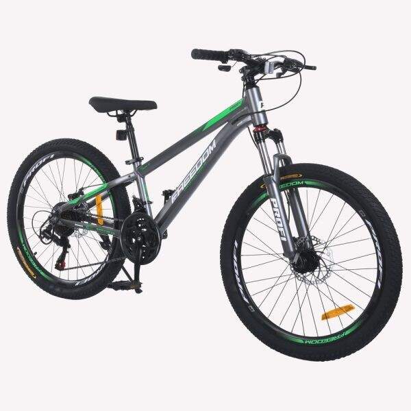 Велосипед PROFI FREEDOM 24 д. FD-2402 (1шт) алюм.рама 11",SKD85%,SHIMANO 21SP,швидкознім.кол.,промпі (шт)