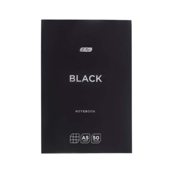 /Блокнот-планшет BLACK, A5, 50арк, клітинка, клеєний, картон. обкладинка  ZB.12651-01 (шт)