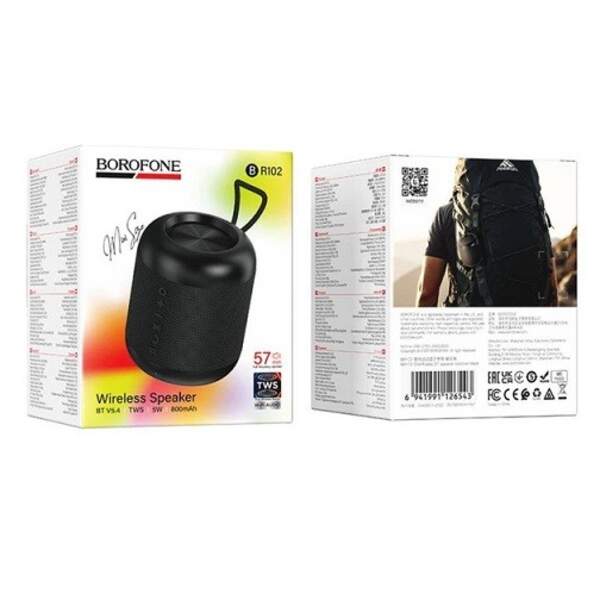 Портативна Bluetooth колонка Borofone BR102 Gratificado BT speaker 5W Black (шт)