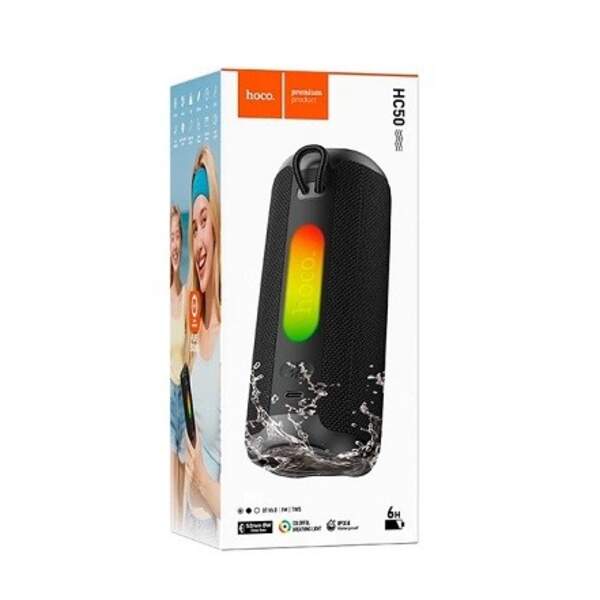 Портативна Bluetooth колонка HOCO HC50 Advantage BT speaker IPX4 |BT6,0, FM/TWS, 8W, 6h  black wave (шт)