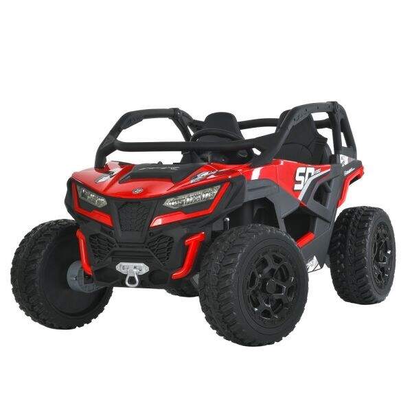 Джип M 6075(2)EBLR-3(24V) (1шт) 2,4 р/к, 1акум24V7AH, 4мотори75W, MP3, USB, BLUETOOTH, EVA, муз,свiт (шт)