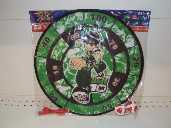 Дартс M 1085 (120шт) 28см, на липучці, дротики 2шт, м'ячики 2шт, 6 видів, у кульку, 28-28-3см (шт.)