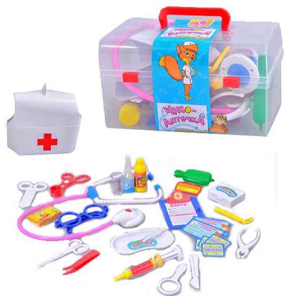 Лікар M 0459 U/R (48шт) 28 предметів, у валізі, 21-12-12см (шт.)