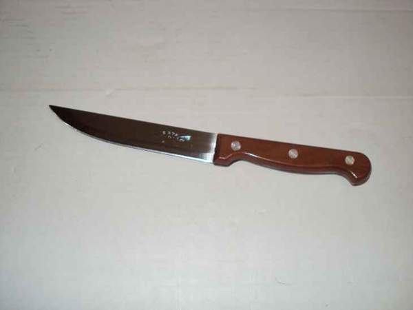 Ніж кухонний "6", коричнева пластикова ручка (шт.)