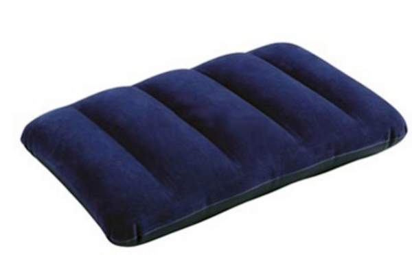 Подушка 68672 (24шт) надувна, 43-28-9см, синя, в кор-ці, 19-13-4см (шт.)