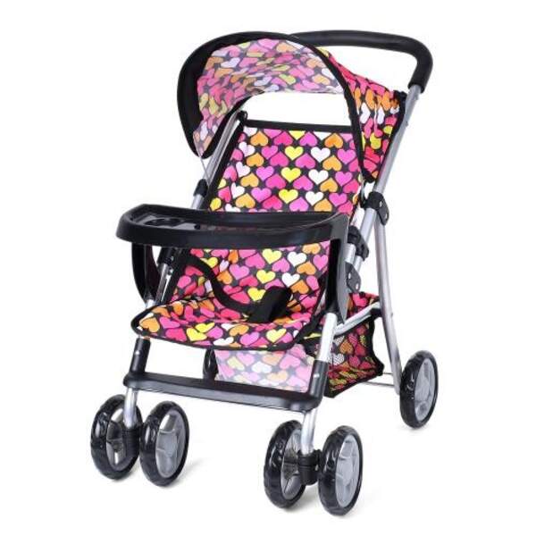 Коляска 9304 BWT/ 025 (4шт) для ляльки, прогул, д50см, вис. керма56см, кошик,кол4шт,2в,у коробці (шт.)