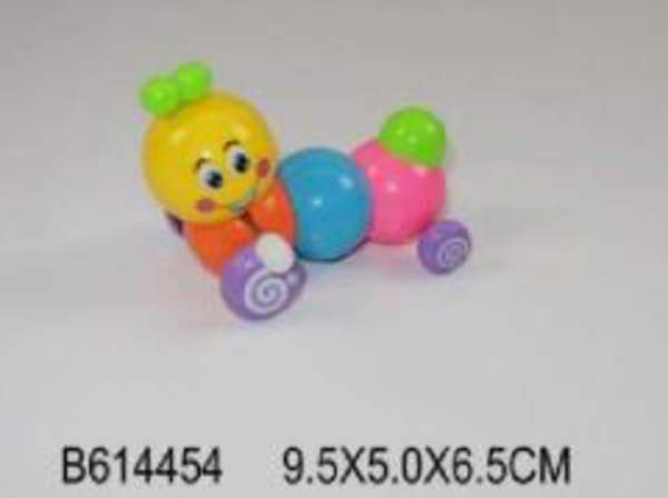 Гусениця 618 (504шт) заводна, мікс кольорів, в кульку, 10-6-7см (шт.)