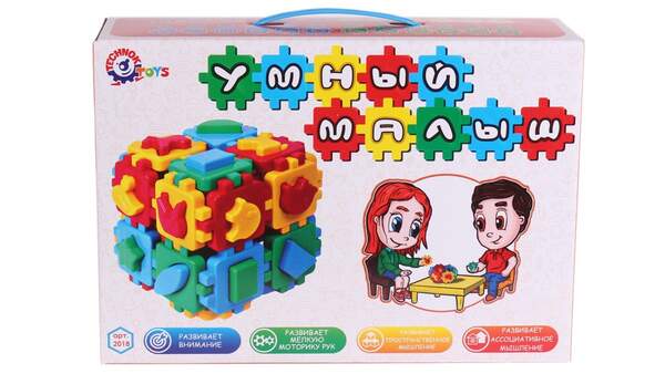 Іграшка куб "Розумний малюк Лото ТехноК" 2018 (шт.)