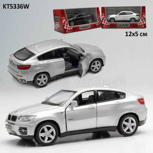Модель легкова 5'' KT5336W BMW X6 метал.інерц.відкр.дв.1:38 кор.16*8*7,5 /96/ (шт.)