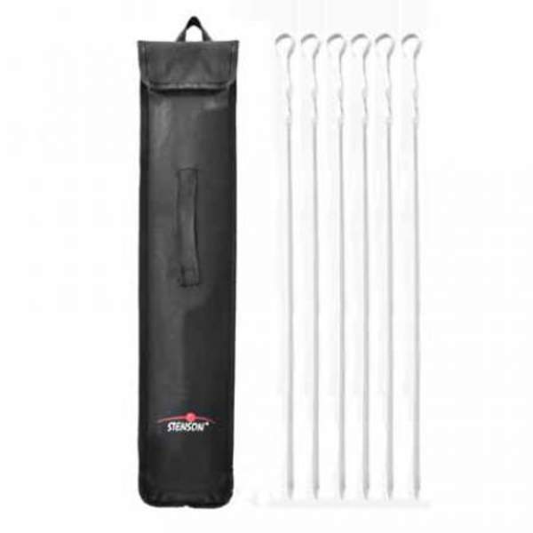 Шампури в чохлі 6шт/наб хром 60см MH-0020 (24наб) (шт.)