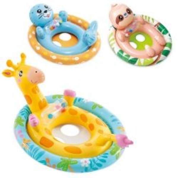 59570 Круг для плавання  (12шт) плотик, 3 види ("Тварини") (шт.)