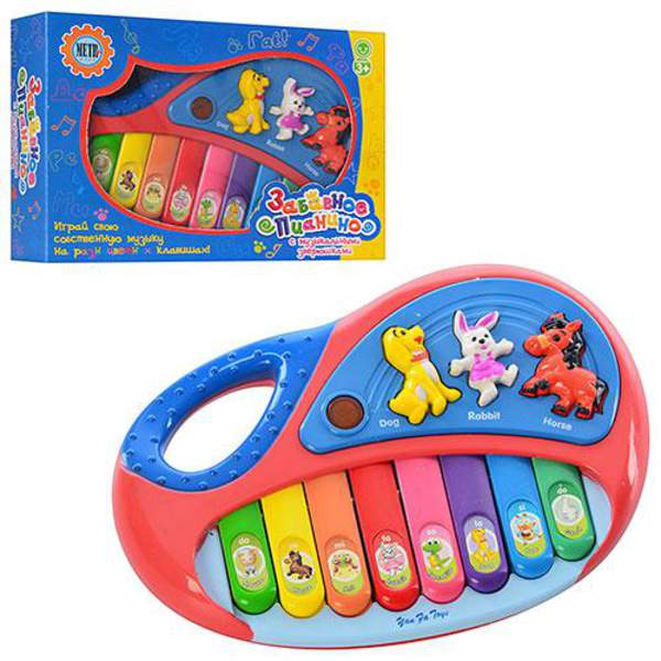 Піаніно 2216 A 13 (144шт) 18-12-3,5см, муз, світло, на бат-ці, в кор-ці, 18,5-12,5-4,5см (шт.)