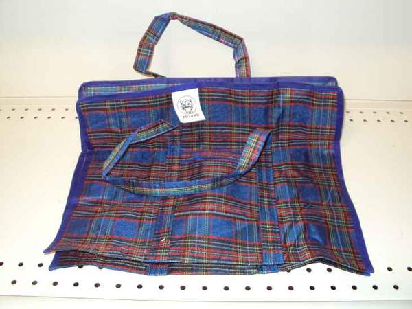 Господарська сумка 40*36*18  клітинка світла №1 (12шт/144шт) (шт.)