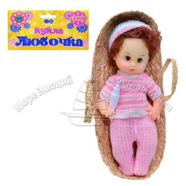 HU Лялька 133 MB (72шт) Любочка, 30см, у кошику, 35-15, звук, у кульку, 45-15-9см (шт.)