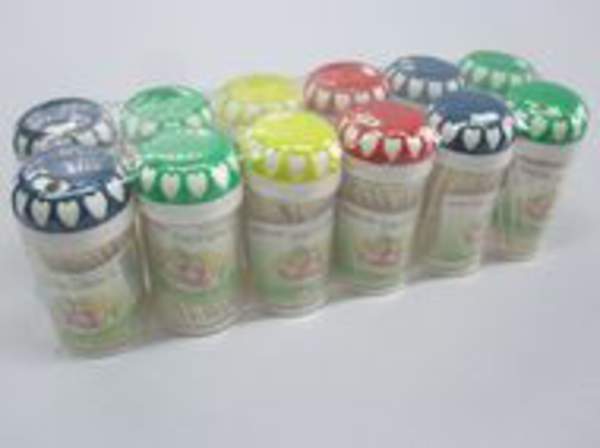 Зубочистки баночка 150 шт (12шт/блок) арт.729 (шт.)