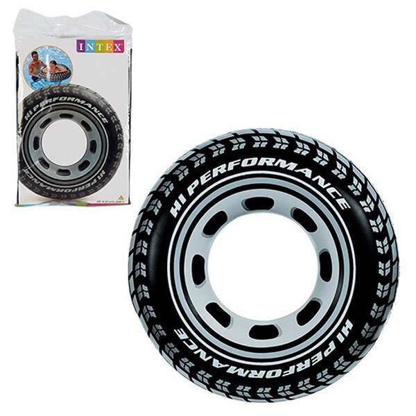 59252 Круг надувний для плавання (24шт) "Шина" вініл (9 років) 91 см (шт.)