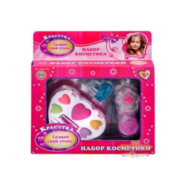 Косметика M 0301 U/R (96шт) тіні, блискітки, помада, блиск, у кор-ці, 19,5-20,5-3см (шт.)