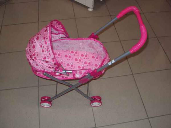 Коляска M 0354 U/R (24шт) залізн, класика, подвійні колеса, 3 кольори, у кульку, 54-46-26см (шт.)