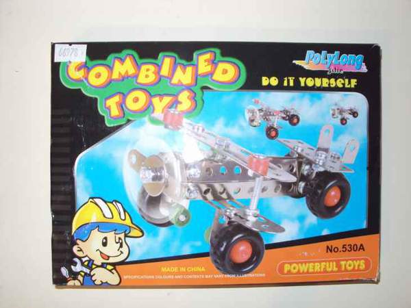 Конструктор 530 A/В 123611 (72шт) метал, 4 види, зібр, в кор-ці, 22-2-16см (шт.)