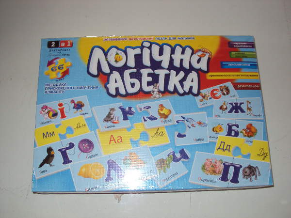 Гра наст. "Логічна абетка" укр. (12) DT66Asp-U (шт.)
