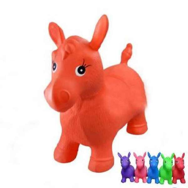 Стрибуни-конячки MS 0001 (12шт) ПВХ, 1350г, 6 кольорів, кул, 28-25-9см (шт.)