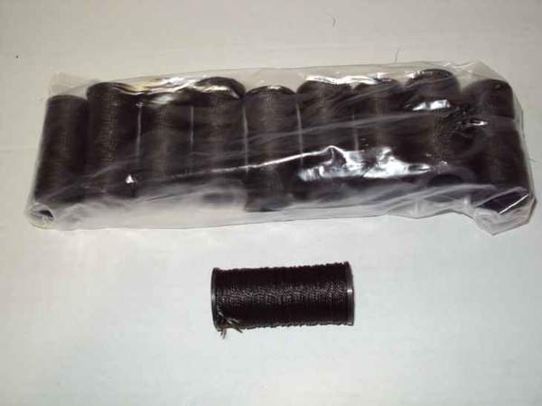 Нитка капронова для прошивки взуття  ТЕКС-375 Довжина 90м (упаковка 10 шт) ЧОРНА. арт.64 (шт.)