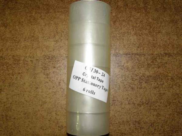 Канцелярський скотч 36мк*24мм*30м (ціна за упаковку, в уп-6 шт) (шт.)