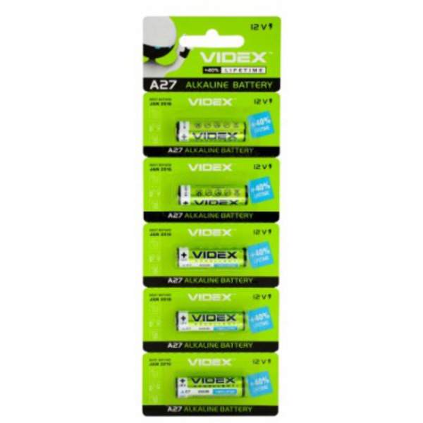 Батарейка Videx 27A  /5bl/50/500 (шт.)