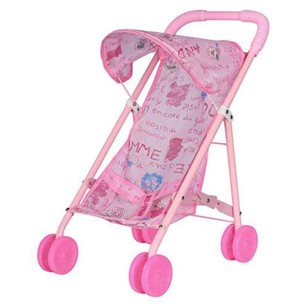 Коляска 6632 H (48шт) для ляльки,прогулянкова,жовта,37-25-44см,колеса6,5см,у кульку,27,5-64-7см (шт.)