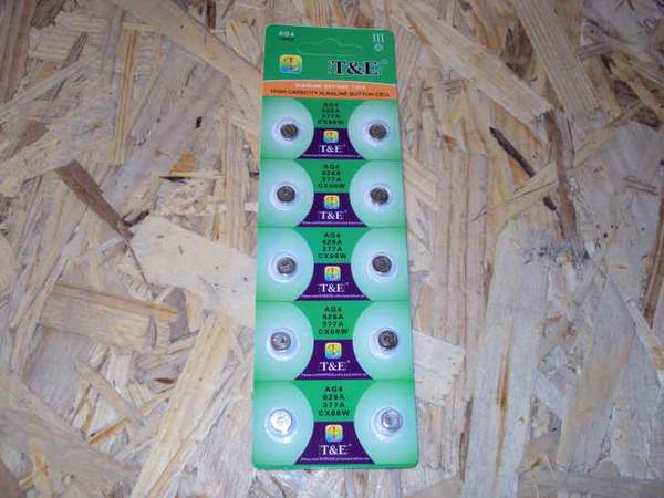 Годинникова батарейка T&E AG 4 /10bl/200 (шт.)