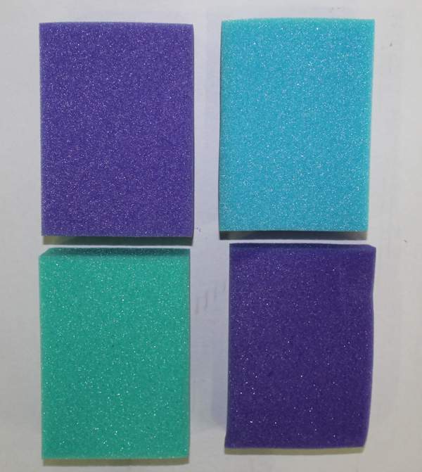 Губка прямокутна (9*14*4,5) 12шт.в уп. (240шт) (шт.)