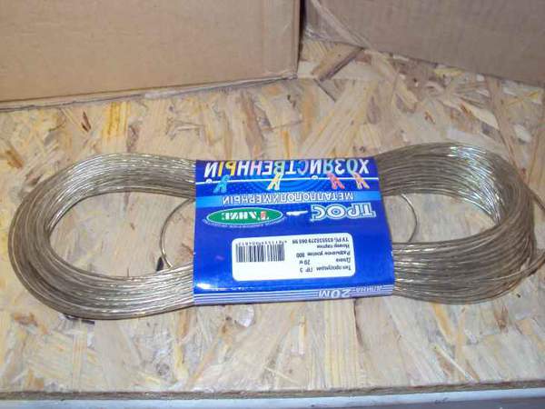 Шнур (трос) для білизни металополімерний Довжина 20м Діаметр 3 мм, арт.72 (шт.)