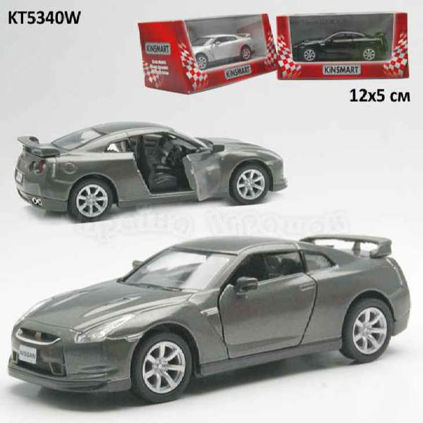 Модель легкова NISSAN GT-R R35 (2009) 5'' KT5340W метал.інерц.відкр.дв.4кол.кор./96/ (шт.)