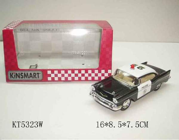 Модель легкова CHEVROLET BEL AIR (1957) 5'' KT5323W Police метал.інерц.відкр.дв.кор./96/ (шт.)