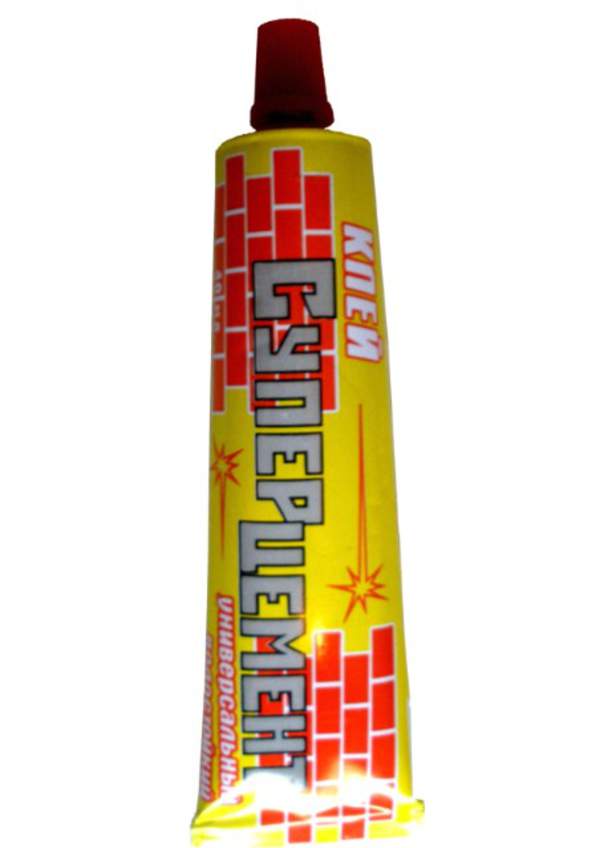 Клей "Супецемент" 40 мл. (химик плюс) (шт.)