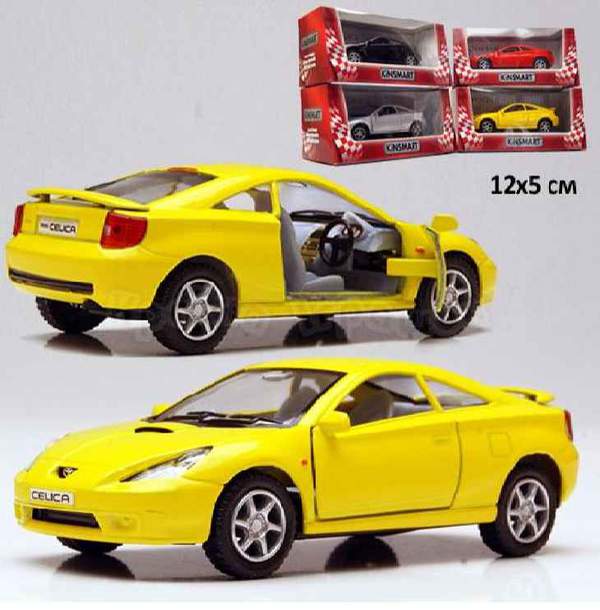 Модель легкова TOYOTA CELICA 5" KT5038W метал.інерційна.відкр.дв.4кол..кор./96/ (шт.)