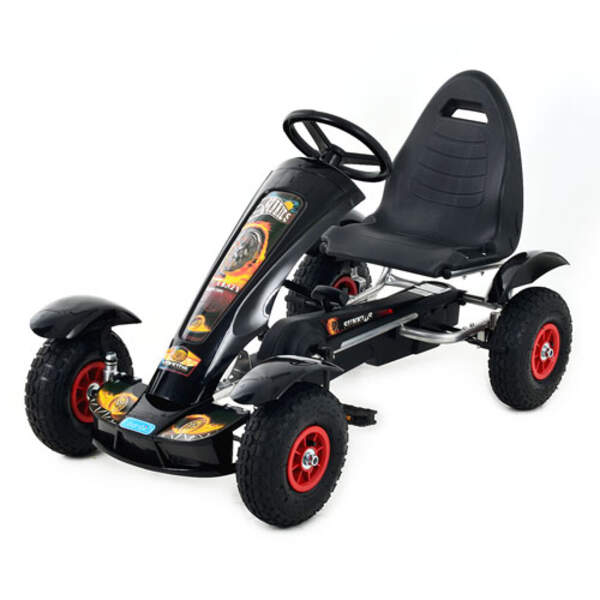 Карт M 1450-2 (1шт) мет,педальний,ручне гальмо,надувн колеса,ланцюгова передача, чорний, (шт.)