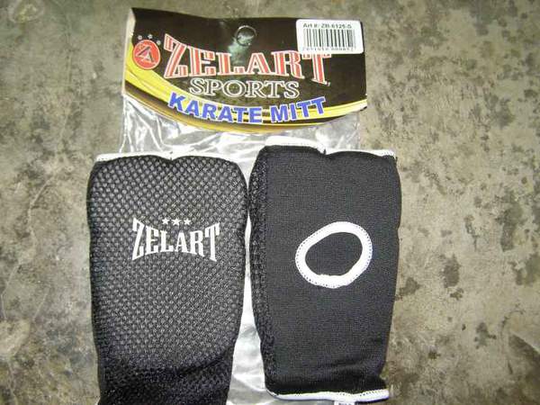 Накладки (перчатки) для карате Х-б+еластан ZEL ZB-6125-S (р-р S, чорний) (шт.)